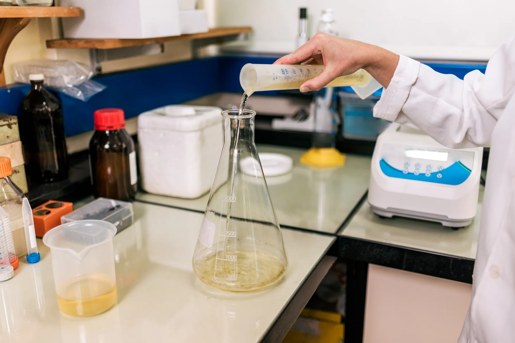 Desenvolvimento de formulações no laboratório